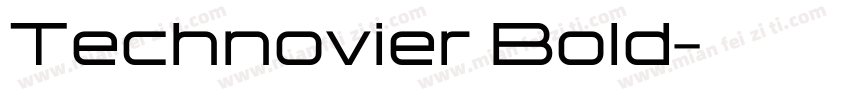 Technovier Bold字体转换